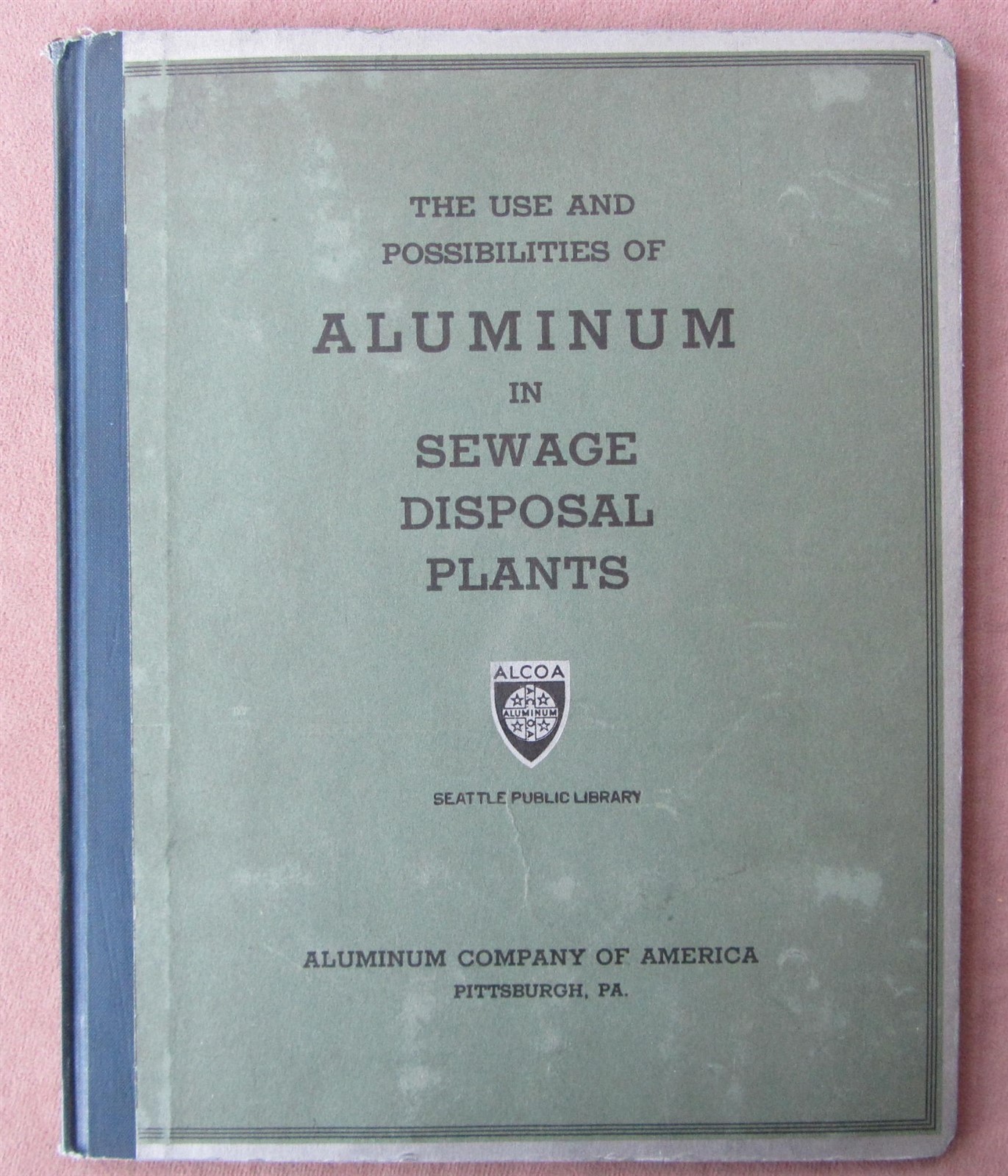 1933 Use+Possibilities of Aluminum in Sewage Disposal Plants Report ALCOA Photos