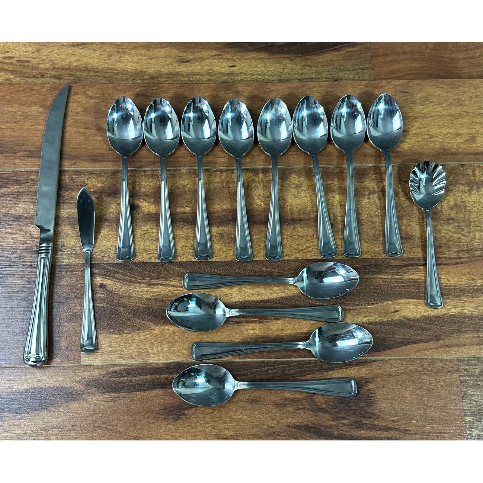 Wallace ~ Monroe ~ Flatware 15 Piece Lot Mostly Large Spoons