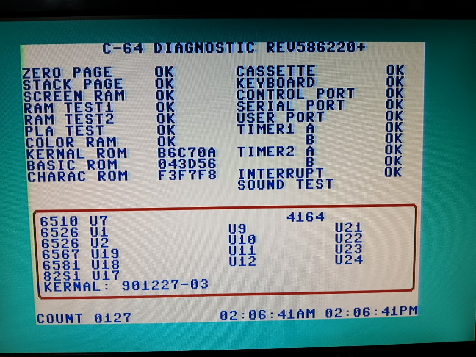 RECAPPED, CLEANED, TESTED, WORKING NTSC Commodore 64.