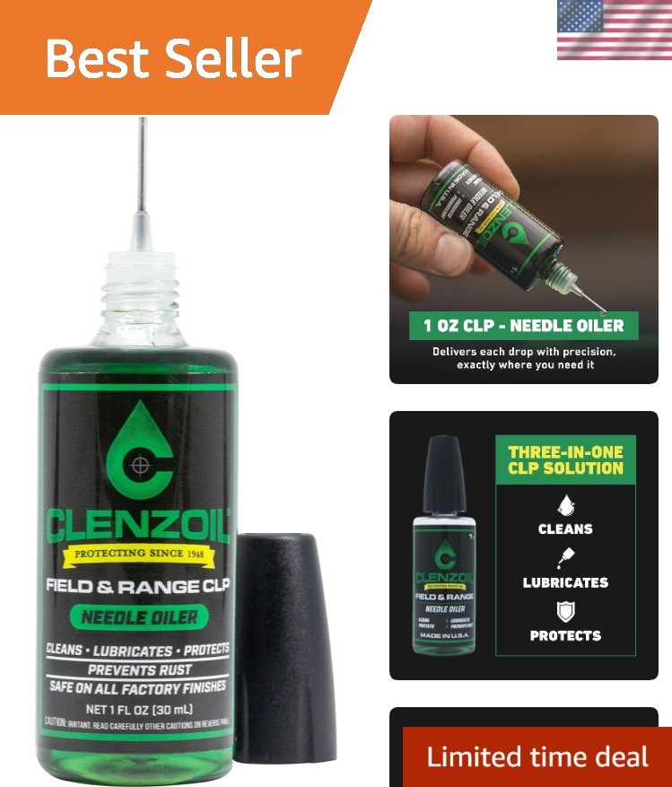 1oz Field & Range Gun Oil with Precision Needle Oiler for Optimal Protection