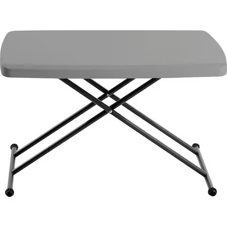 Iceberg 65491 Indestructable Classic Personal Folding Table, Charcoal Top And