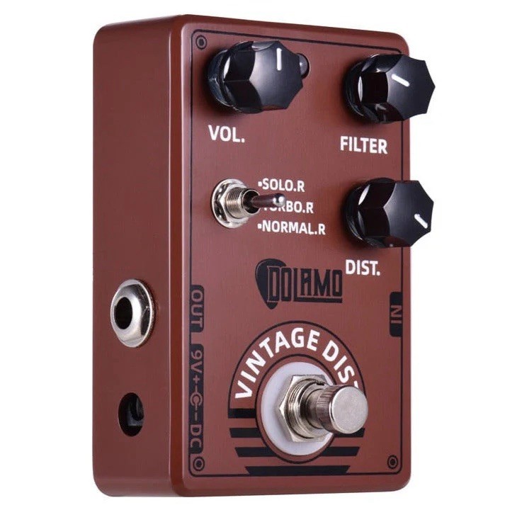 Dolamo Vintage Dist Analog Distortion Pedal for Electric Guitar