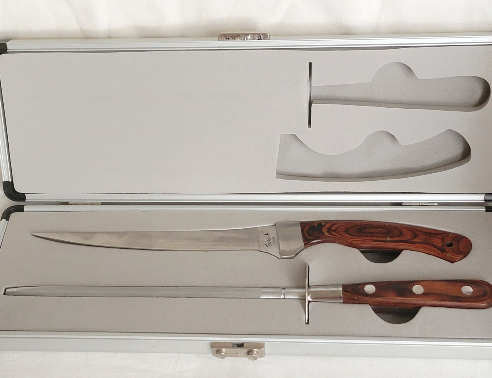 Fury Stainless Steel Filet Knife And Sharpener With Case