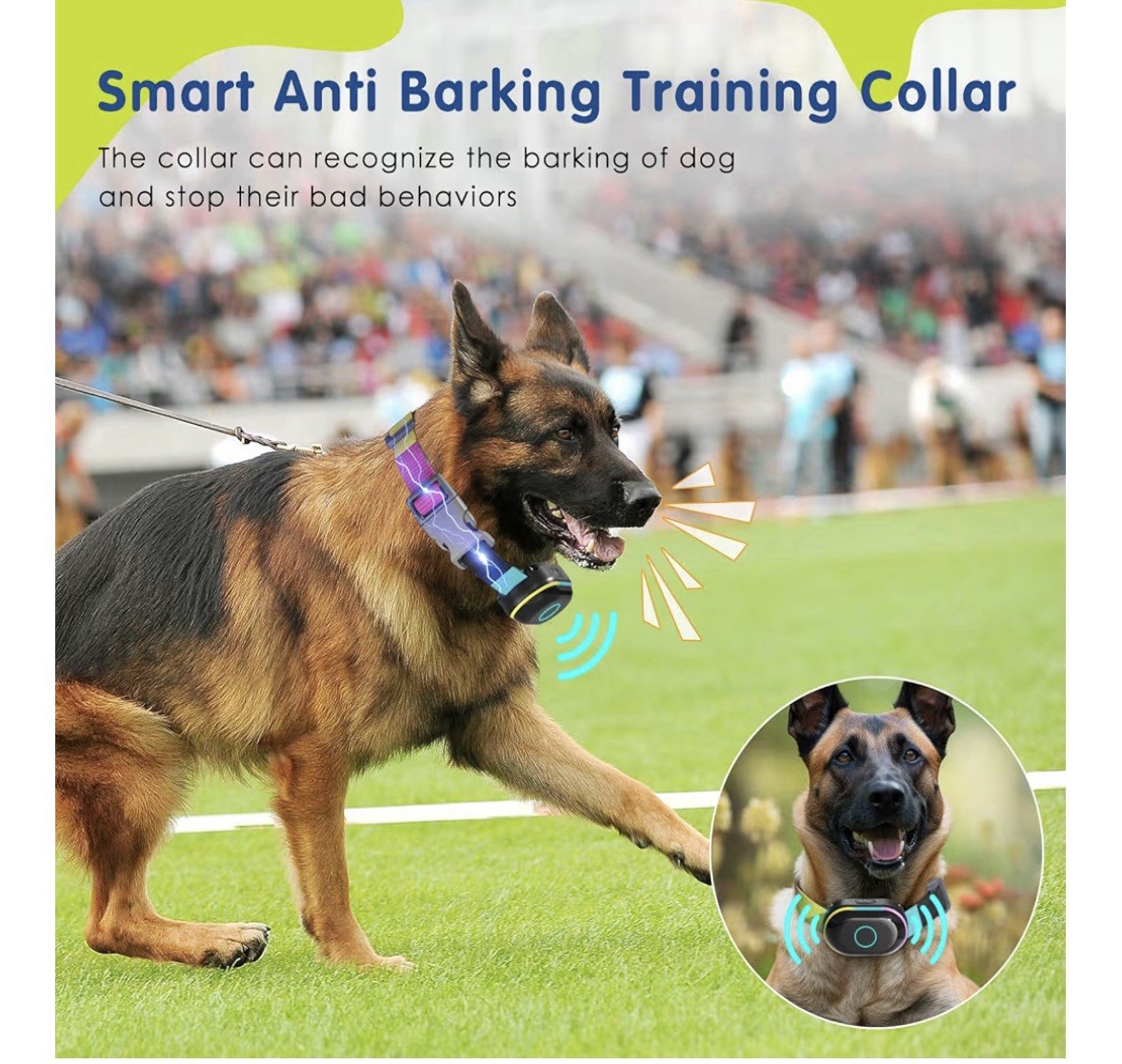 Dog Shock Collar Training Collar - White controller