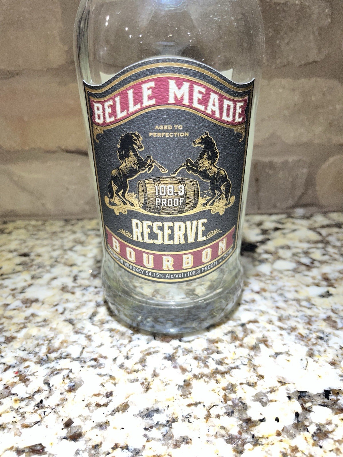 Belle Meade Reserve Bourbon Whiskey Cask Strength Barrel Proof EMPTY