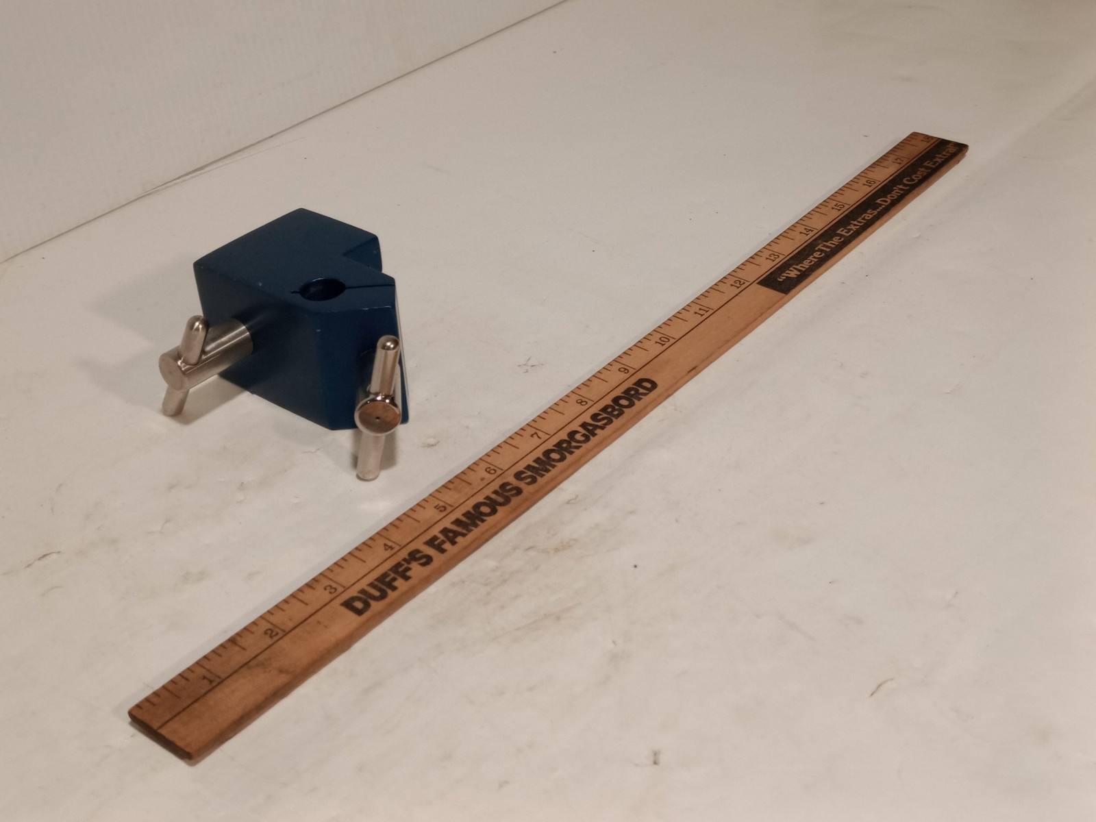 Unbranded Anodized Aluminum Surgical Table Rail Clamp, possibly Allen Medical?