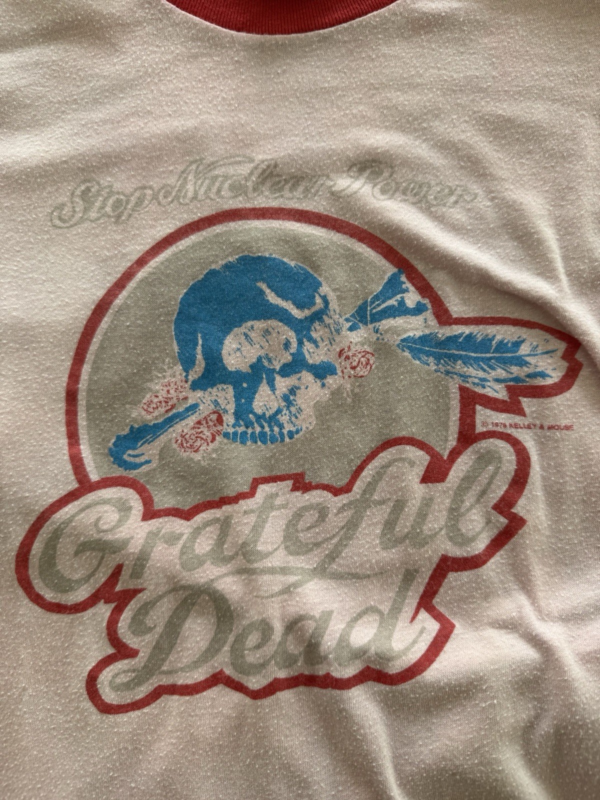 RARE Grateful dead shirt 1978 Tshirt Large “Stop Nuclear Power”