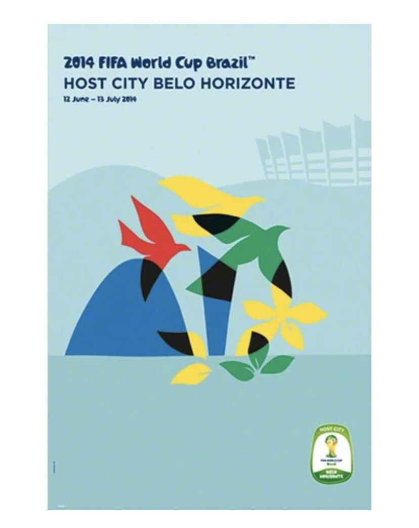 World Cup 2014 Belo Horizonte City Poster