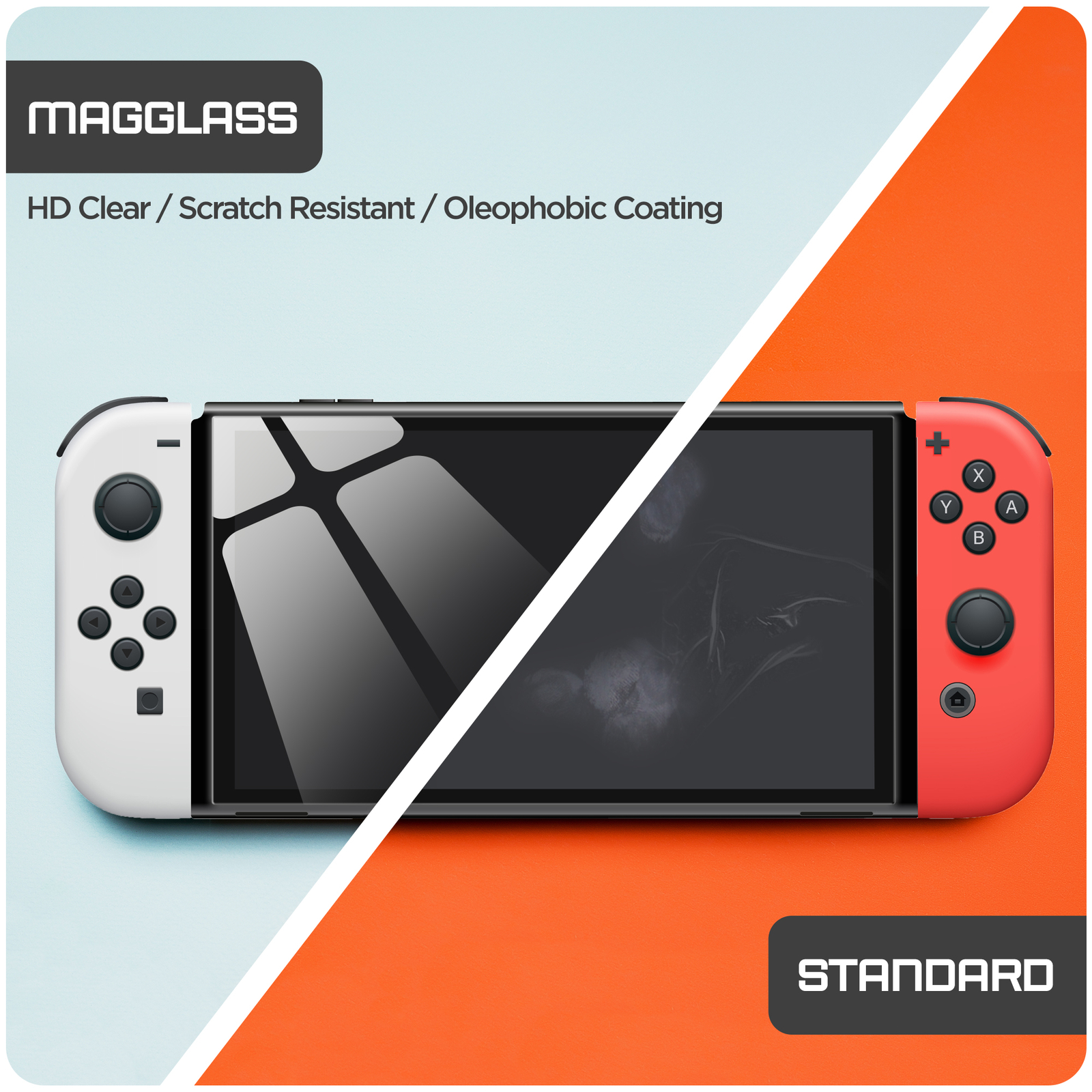 Screen Protector for Nintendo Switch OLED Blue Light Blocking Tempered Glass