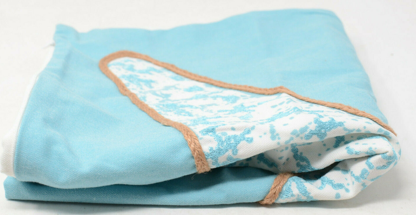 Starfish Square Throw Pillow Cover in Spa