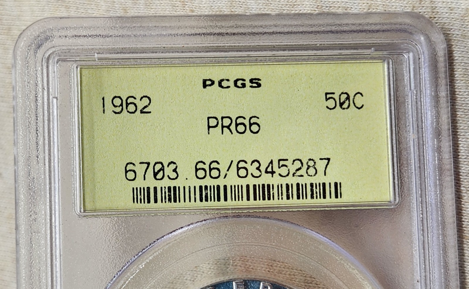 WPCoins ~ 1962 PCGS PR-66 50 cent Franklin