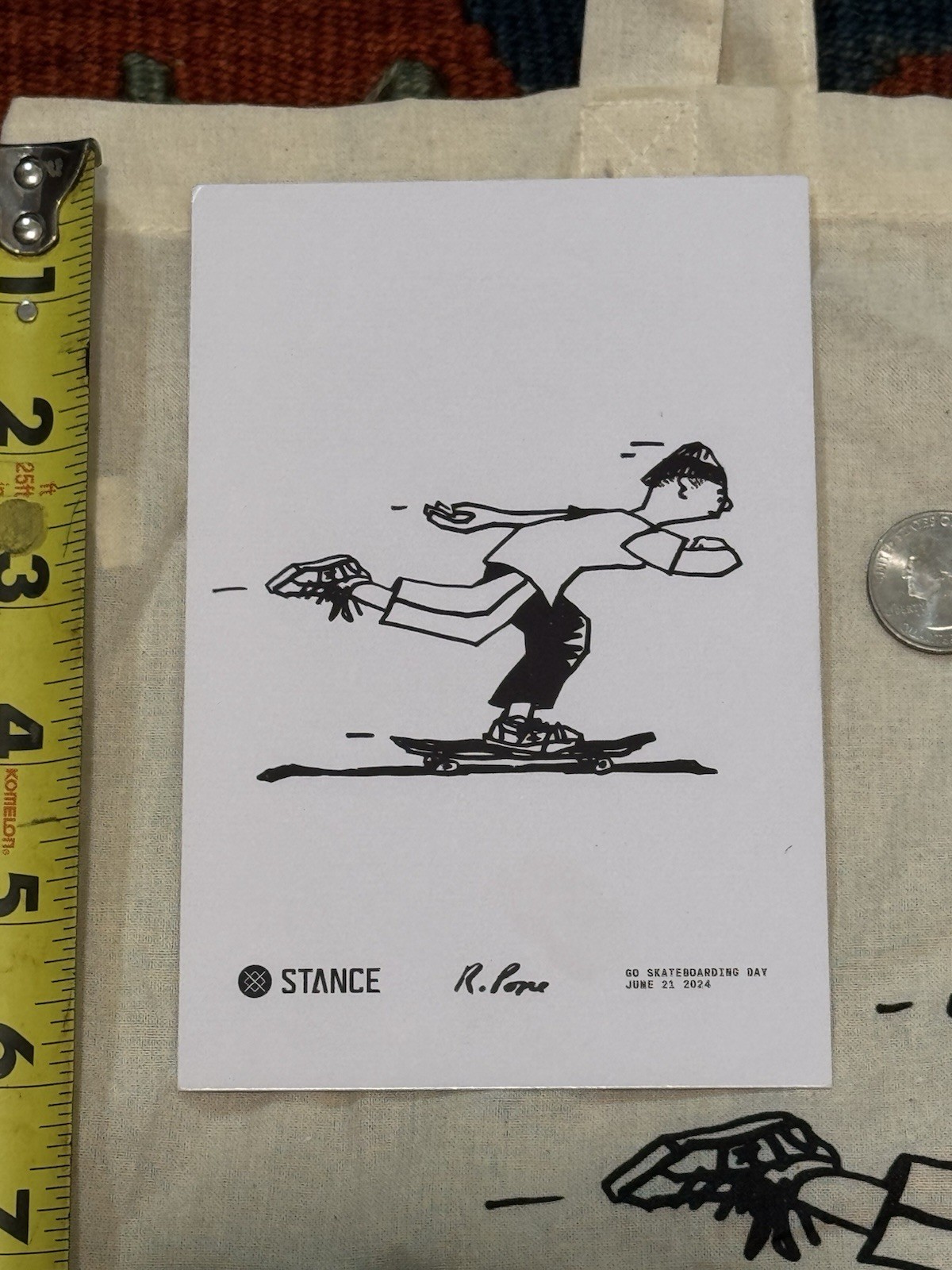 Russ Pope Stance Go Skate Day 2024 Art Print GSD F&F Exclusive