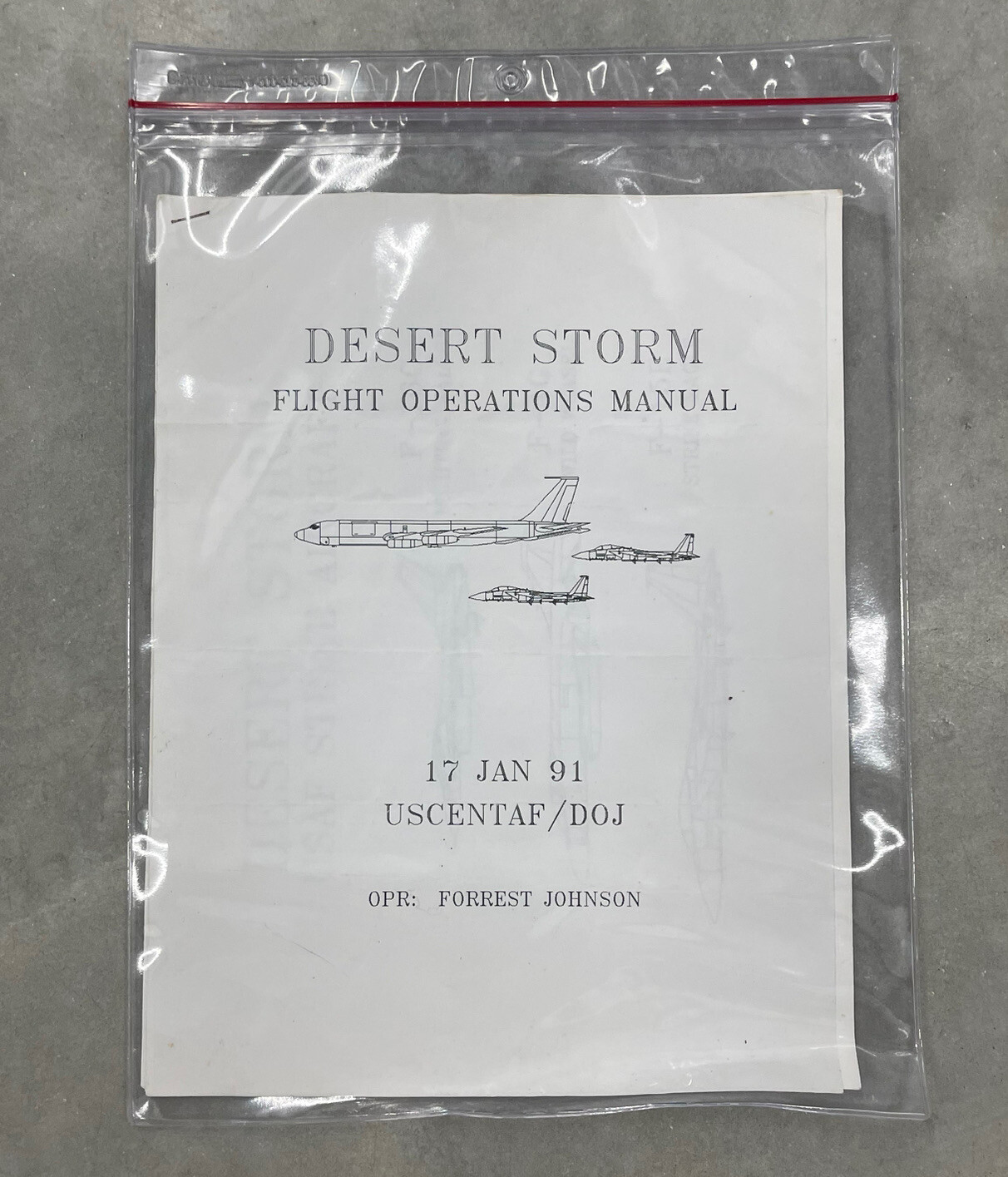 Desert Storm Flight Operations Manual USCENTAF 1991 Aircraft Identification