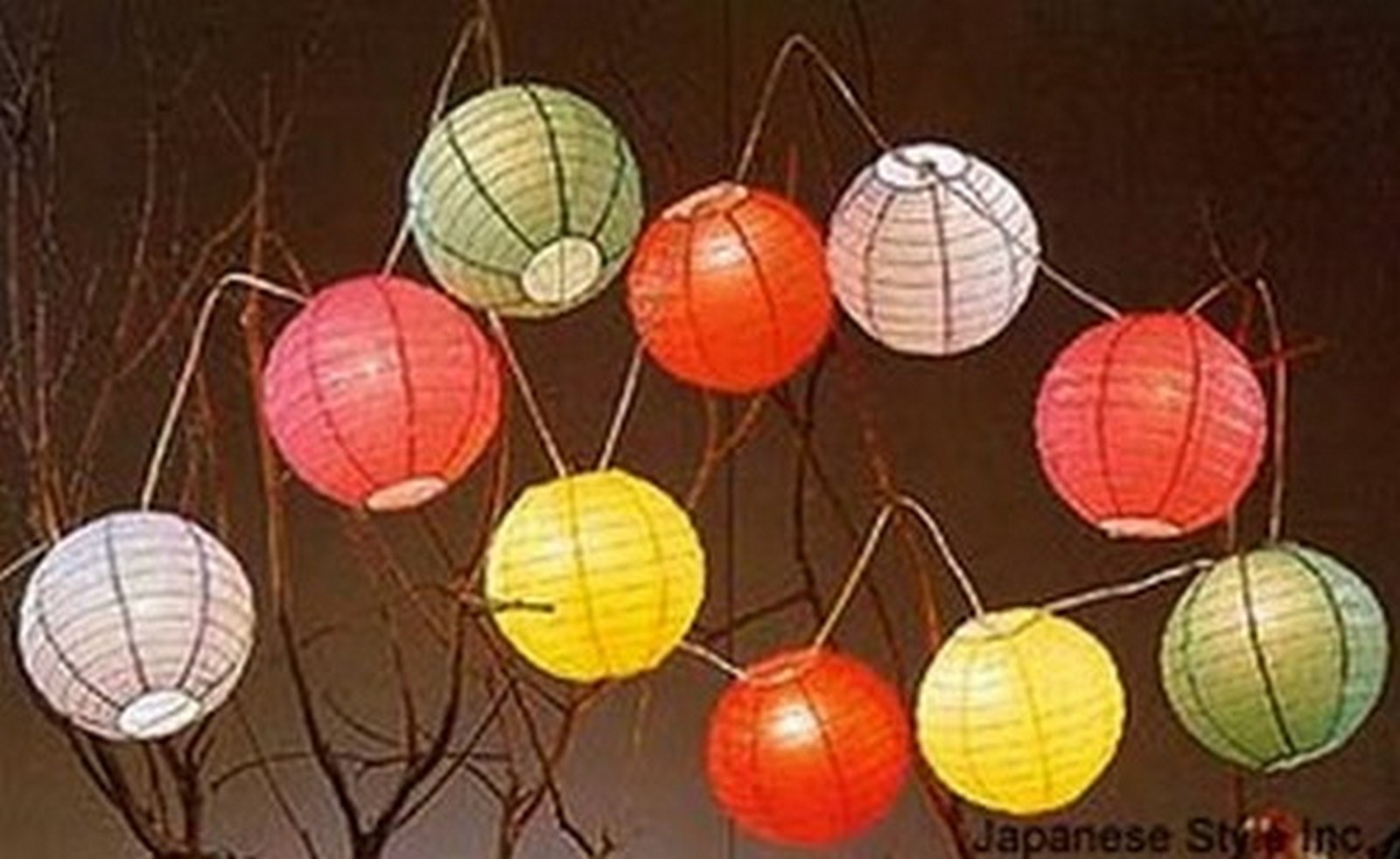 Wholesale 10x Japanese Chinese Rainbow Paper Lantern Holiday Party Lights 2735