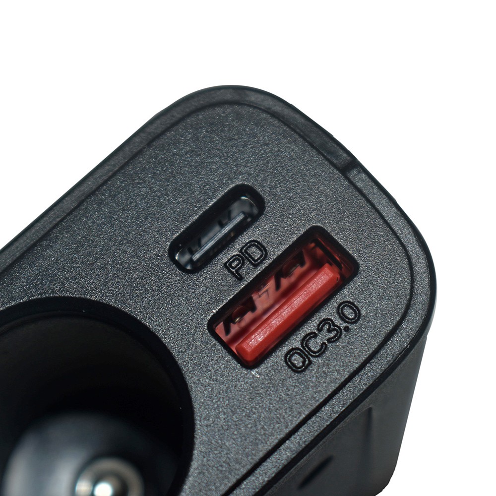 3 Way Car Cigarette Lighter Socket Splitter USB Fast Charger Power Adapter 12V