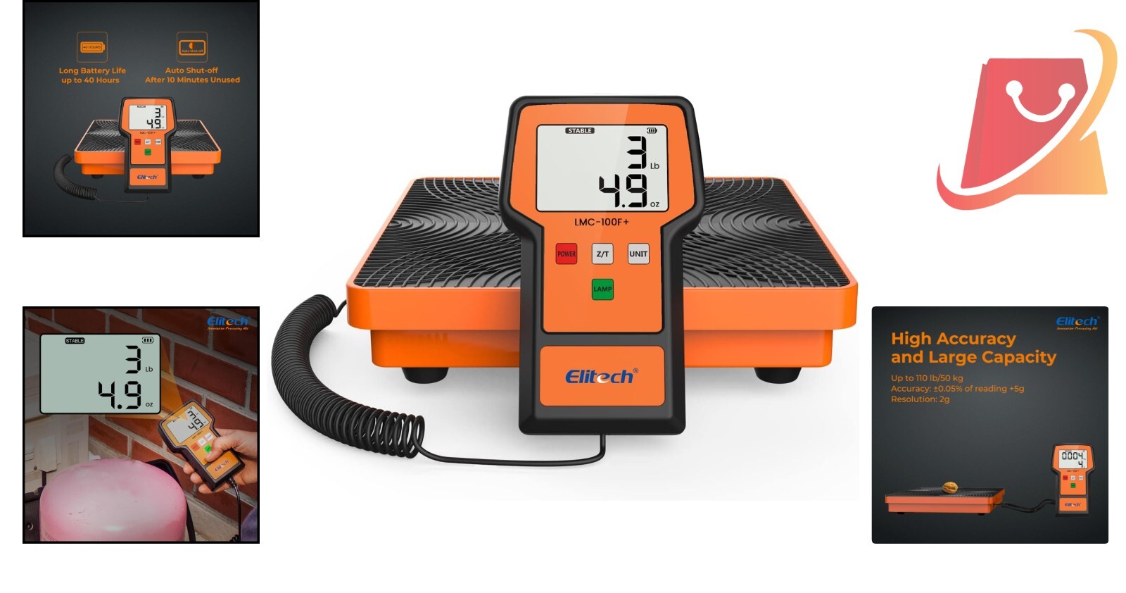 Refrigerant Charging Scale 110Lb Freon HVAC Handheld with Durable Case