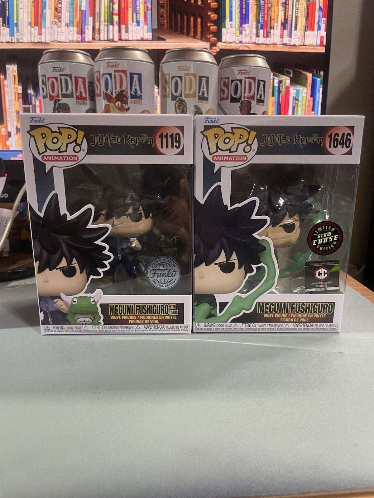 Funko Pop! Jujutsu Kaisen JJK Megumi Fushiguro With Toads #1119 & #1646 Chase