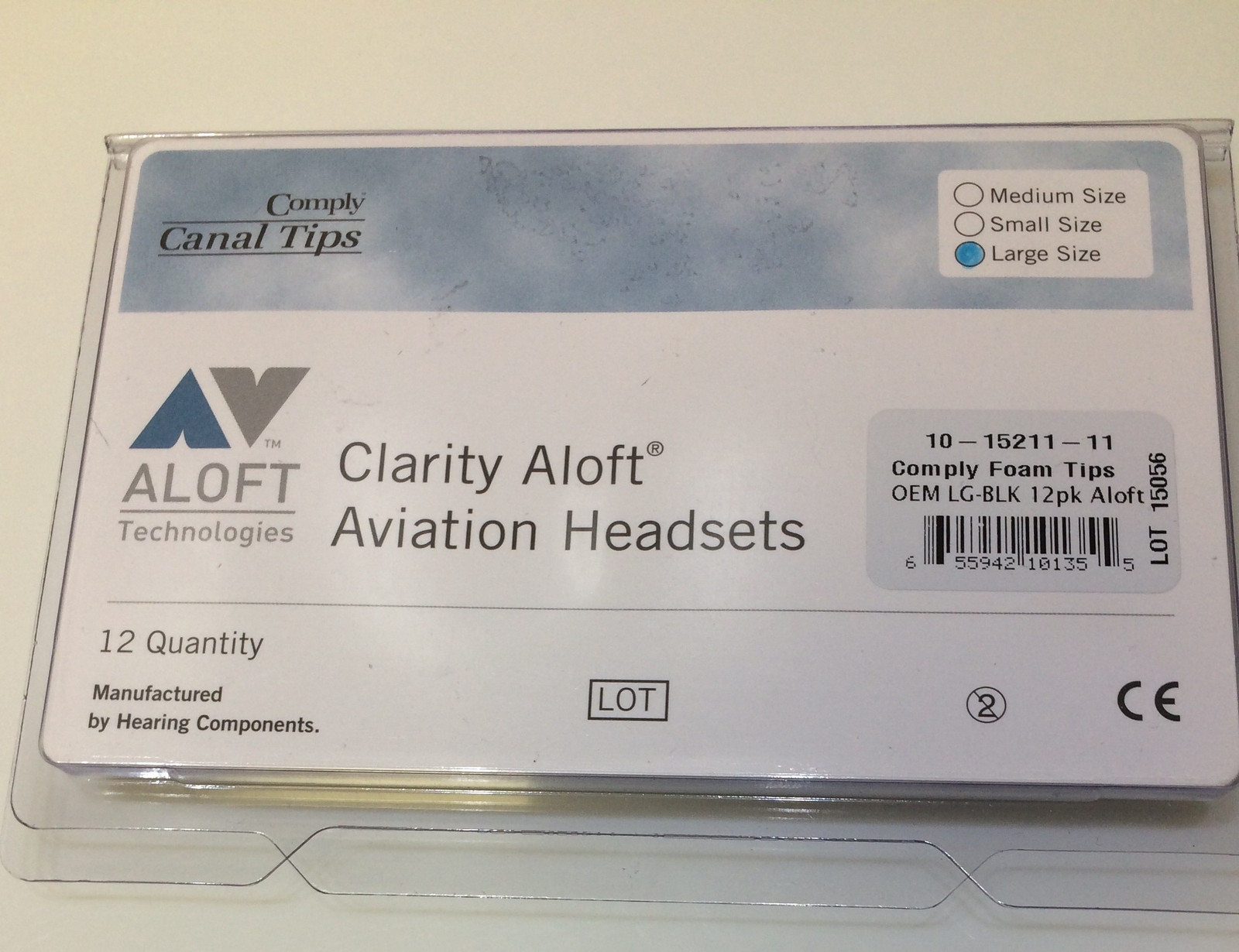 NEW GENUINE CLARITY ALOFT COMPLY LARGE  Canal Tips 6 prs Free ship tracking #