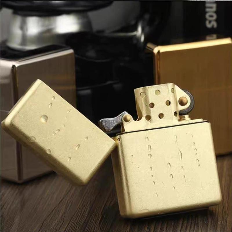 Zorro 912s Retro High End Heavy Armor Brass Titanium Windproof Kerosene Lighter