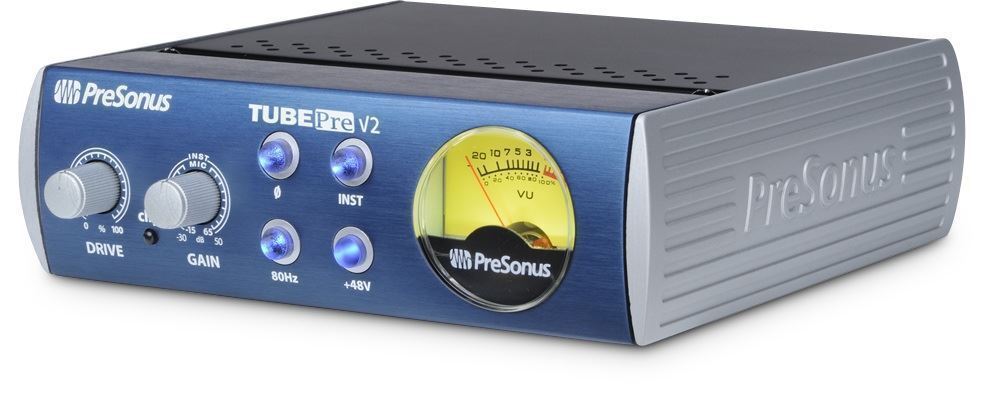 Presonus TubePre V2 Vacuum Tube Preamp + DI Direct Box, For Recording/Live Sound