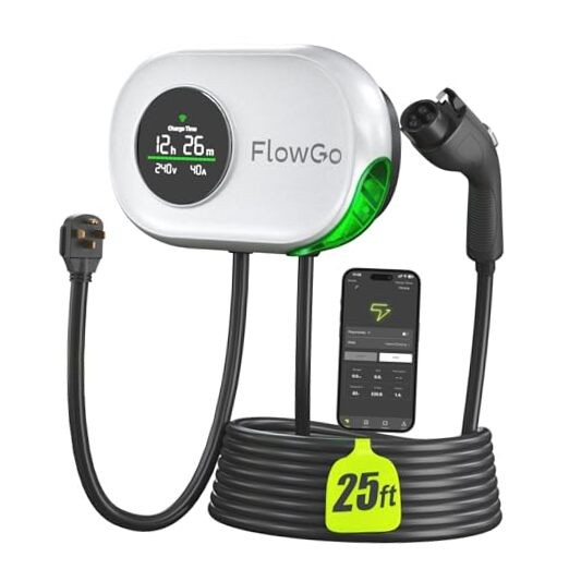 40A EV Charger 40A Smart Electric Car Home Plug J1772 Connector