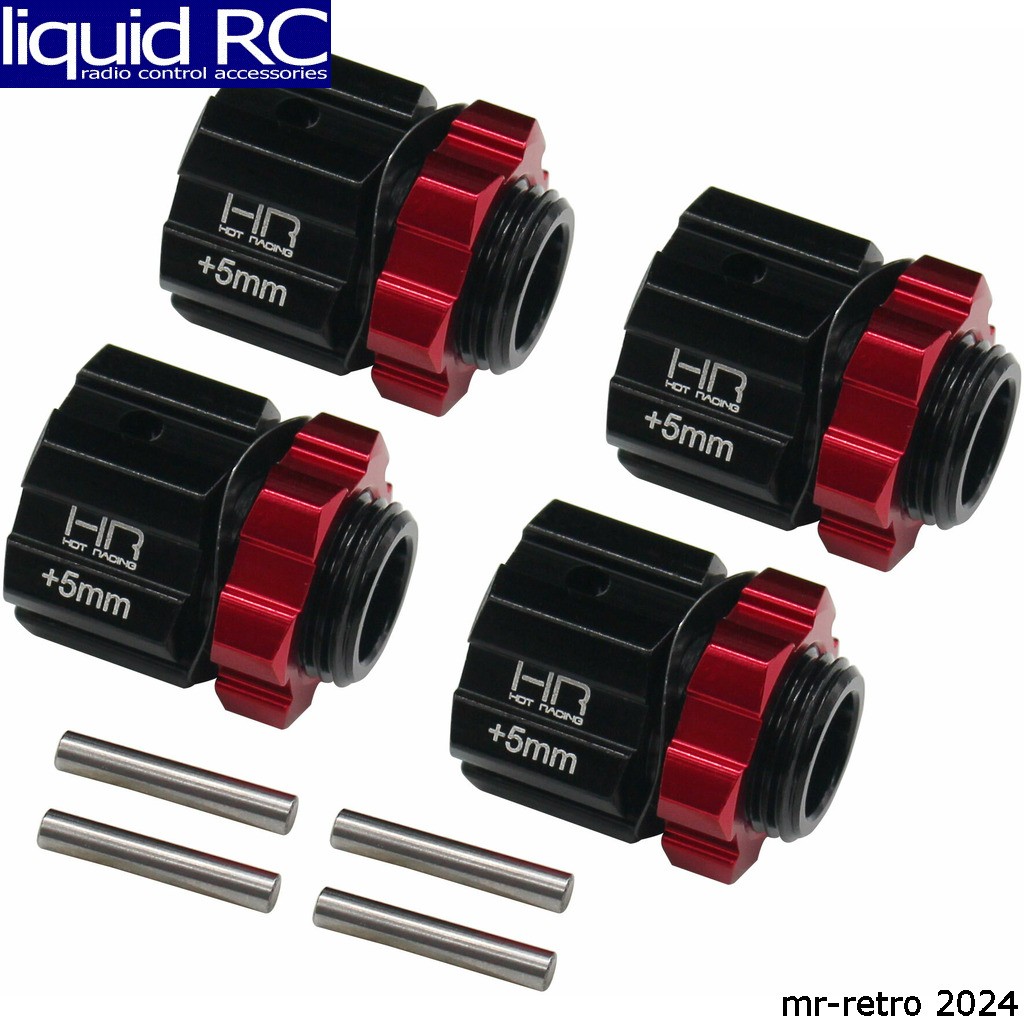 Hot Racing AON117X5 Aluminum 17mm Hex Hubs 5mm Offset Arrma 1/8 4x4