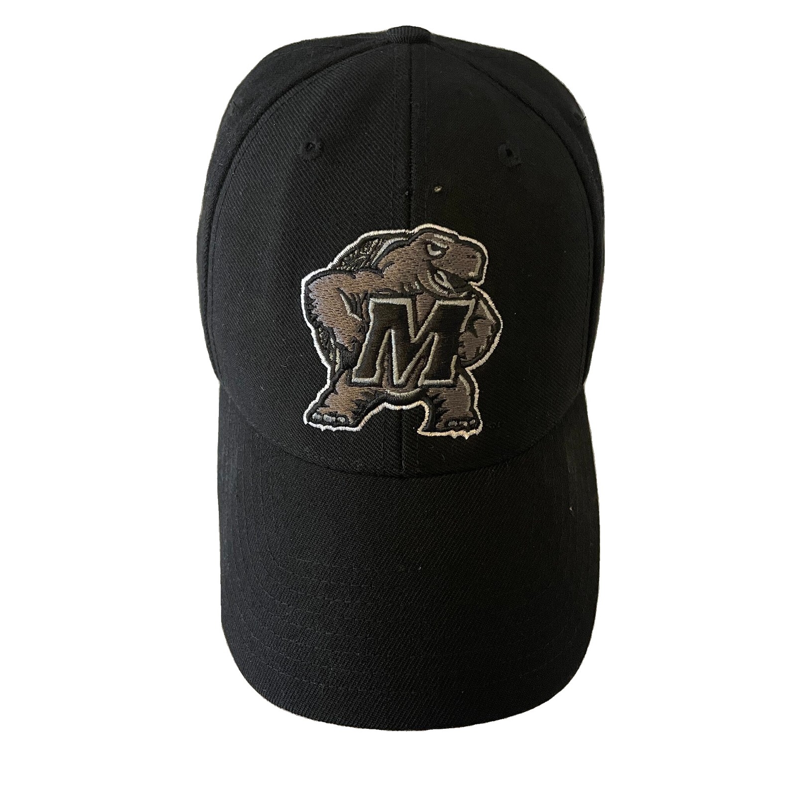 Lids Twins Enterprise Black Wool Baseball Cap Embroidered Mascot 'M' Logo Used
