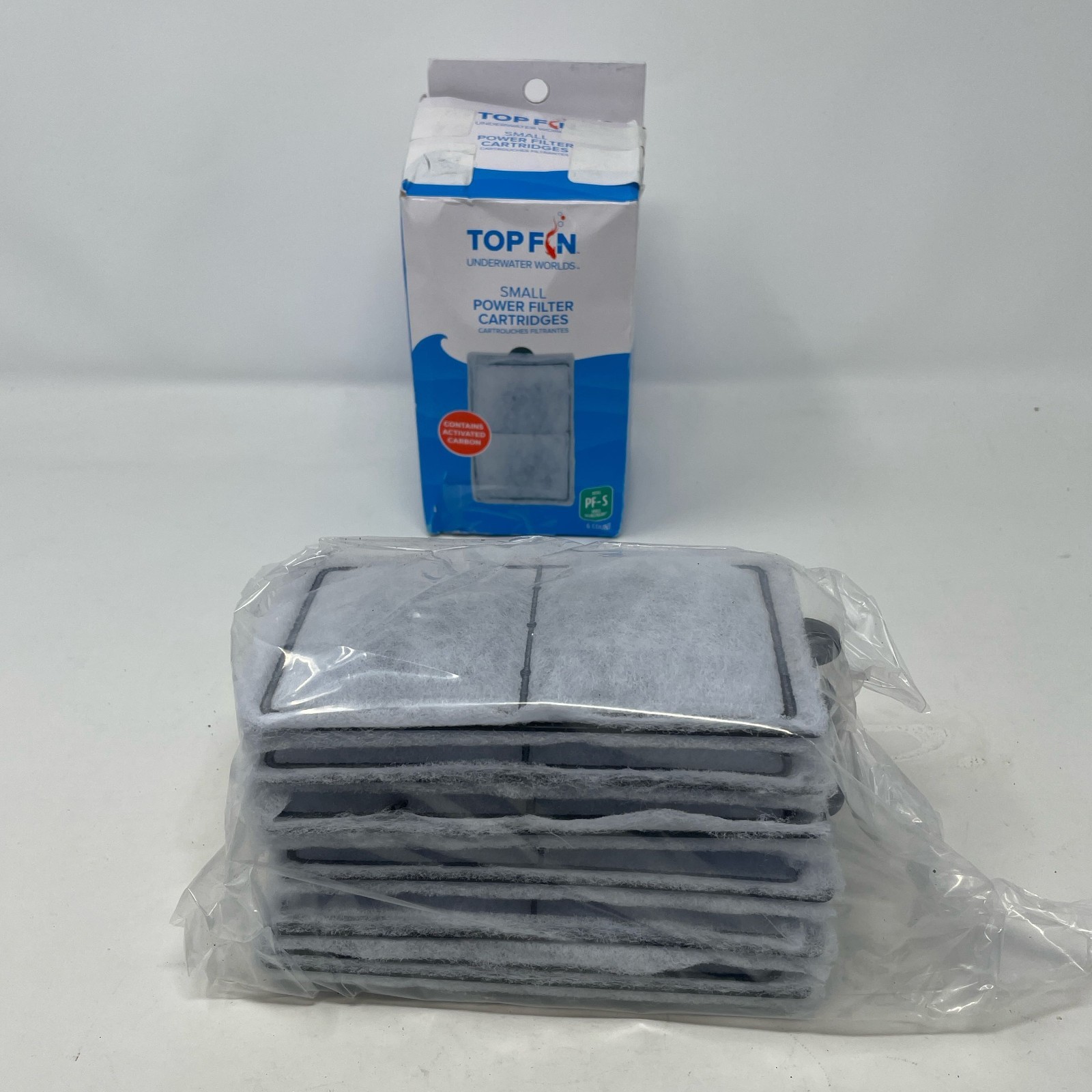 Top Fin Silenstream PF-S Small Filter Cartridges 6-Pack, White/Black