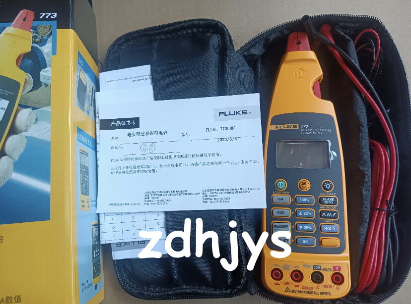 New Fluke 773 Milliamp Process Clamp Meter 4 to 20 mA Signals Loop Calibrator#