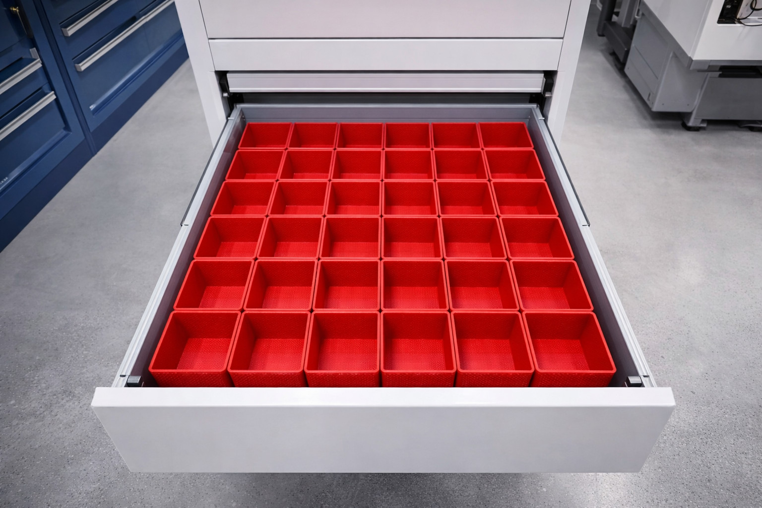 24pc 3x8" Drawer Organizer Bins Modular Storage Hardware Craft Toolbox