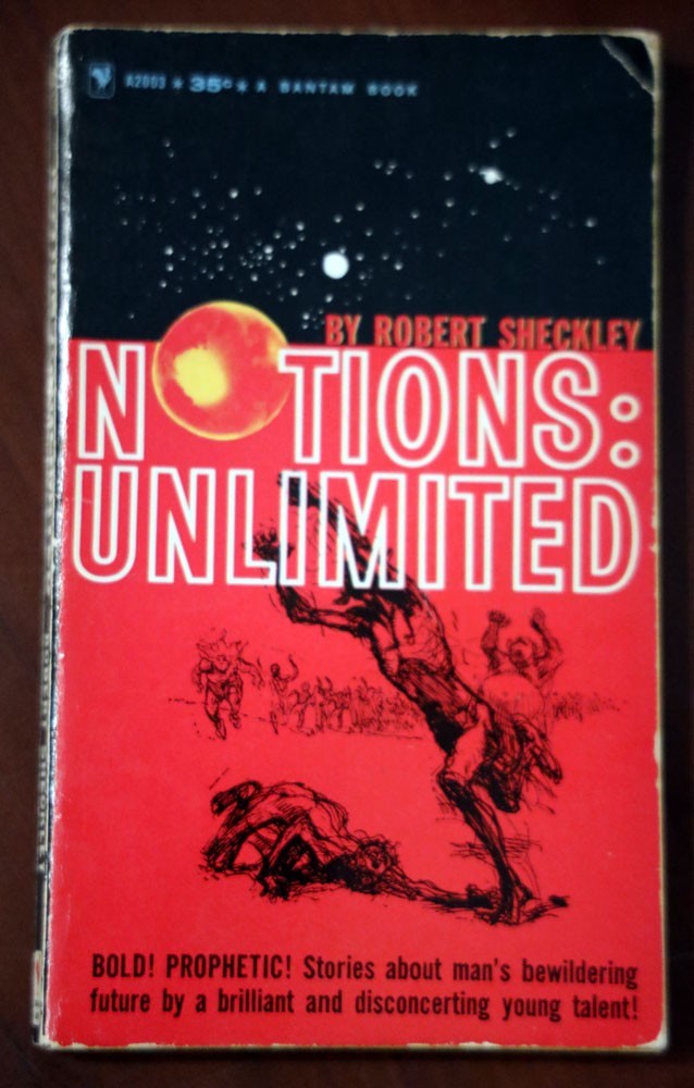 NOTIONS UNLIMITED Robert Sheckley 1960 Vintage Paperback Sci-Fi Science Fiction