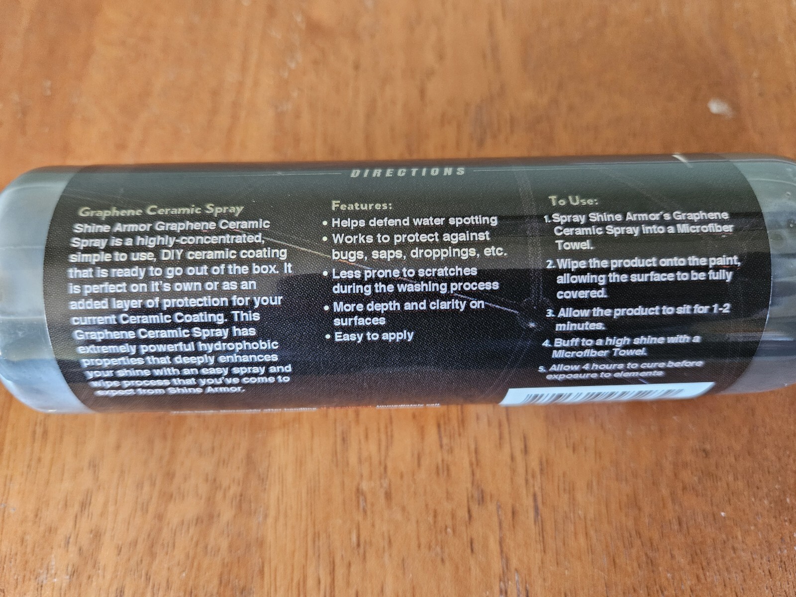 Shine Armor Graphene Ceramic Spray 8 fl oz w/sprayer New Concentrated