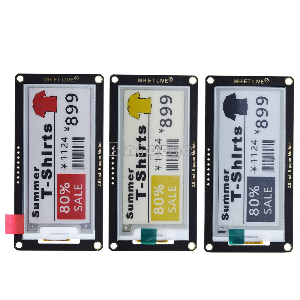 2.9 Inch E-Paper Epaper E-Ink Display Screen SPI Module For ESP32 Arduino
