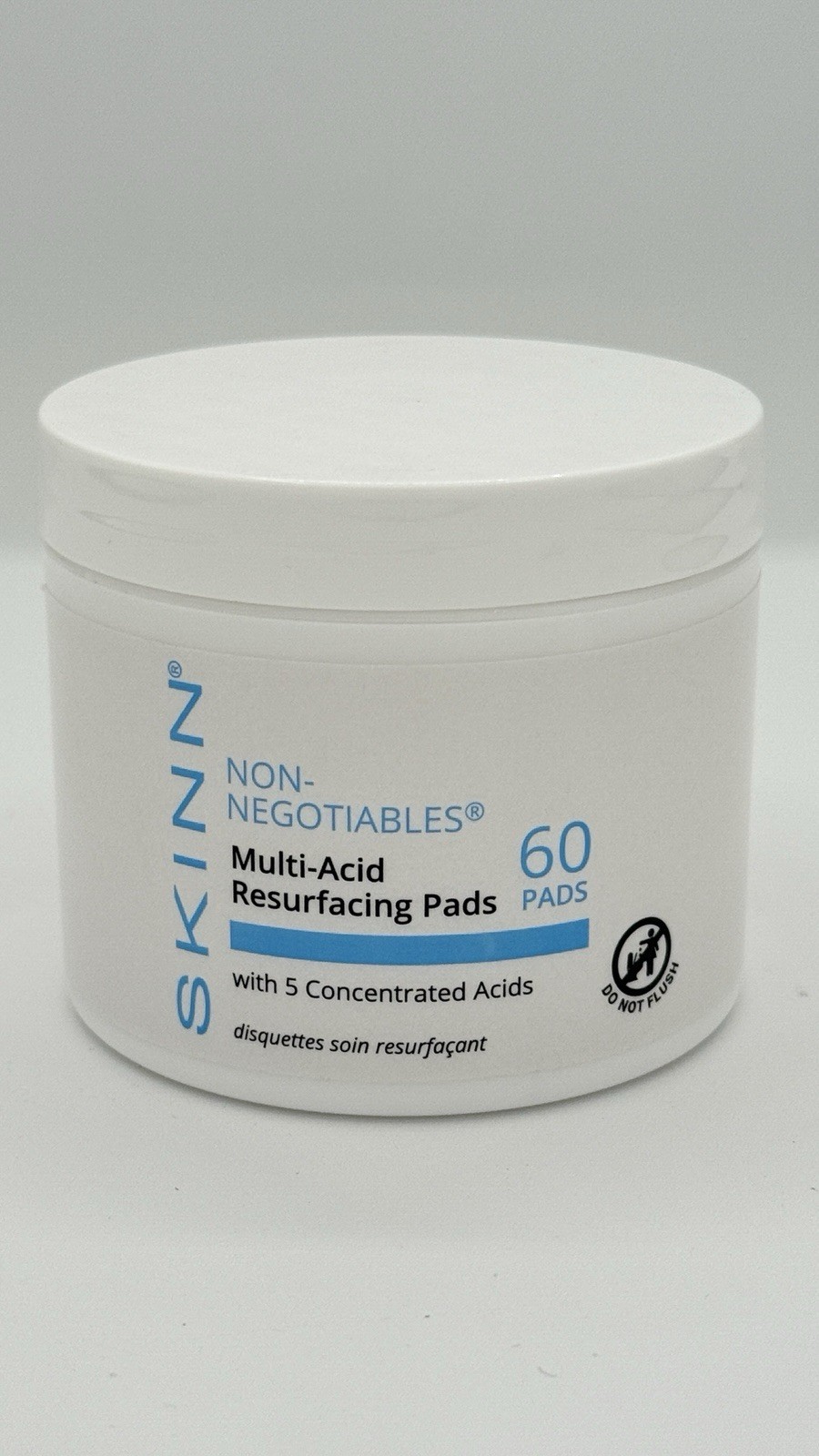 Skinn NON-NEGOTIABLES Multi-Acid Resurfacing Pads (60 PADS)  2.9 Oz
