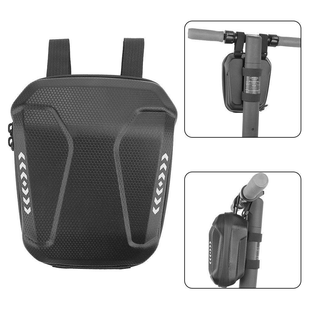 Front Hanging Bag Scooter Bag Binding Design Black Built-in Mesh Bag Case
