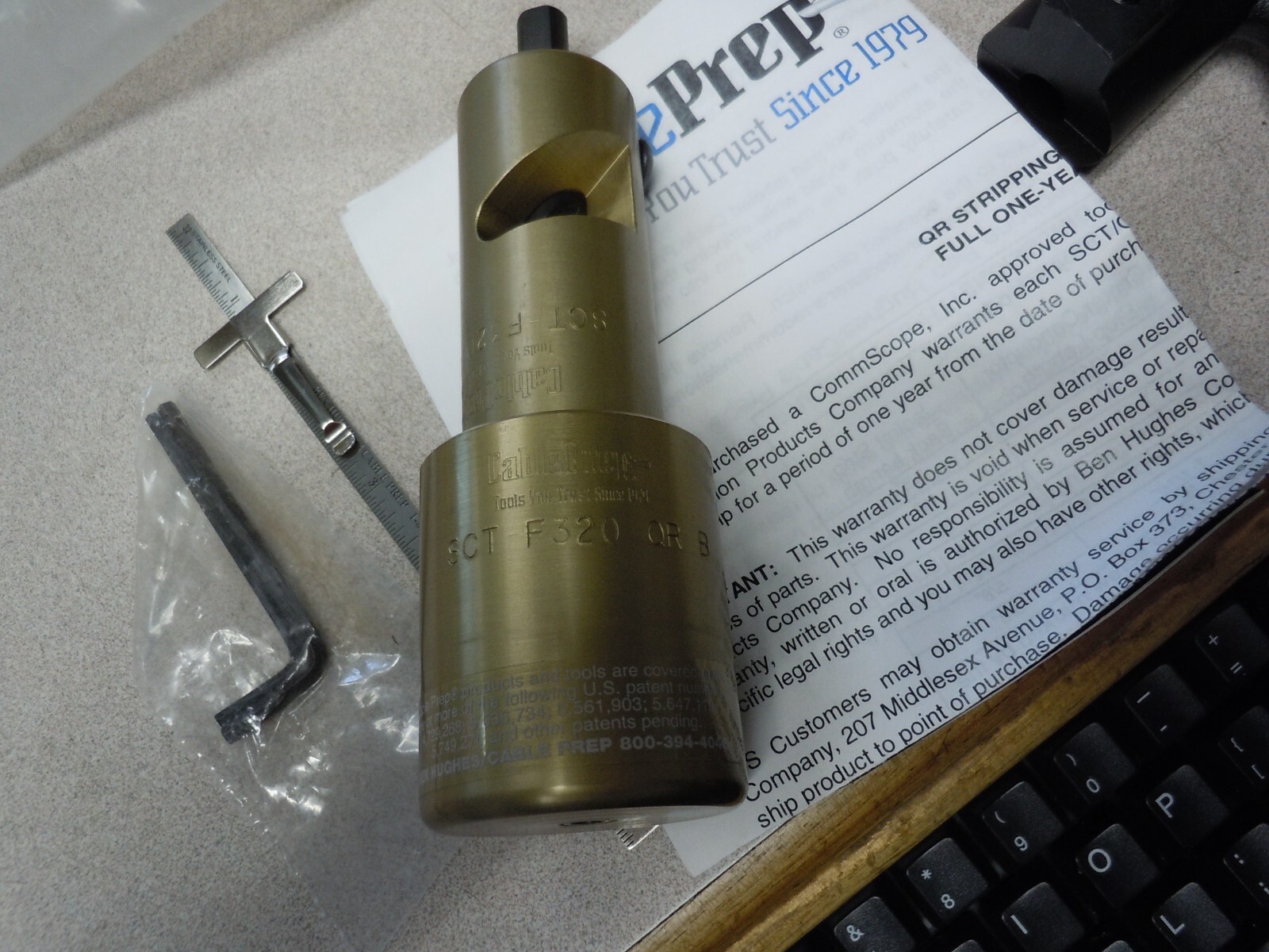 SCT-F320QR- CORING TOOL CABLE-PREP
