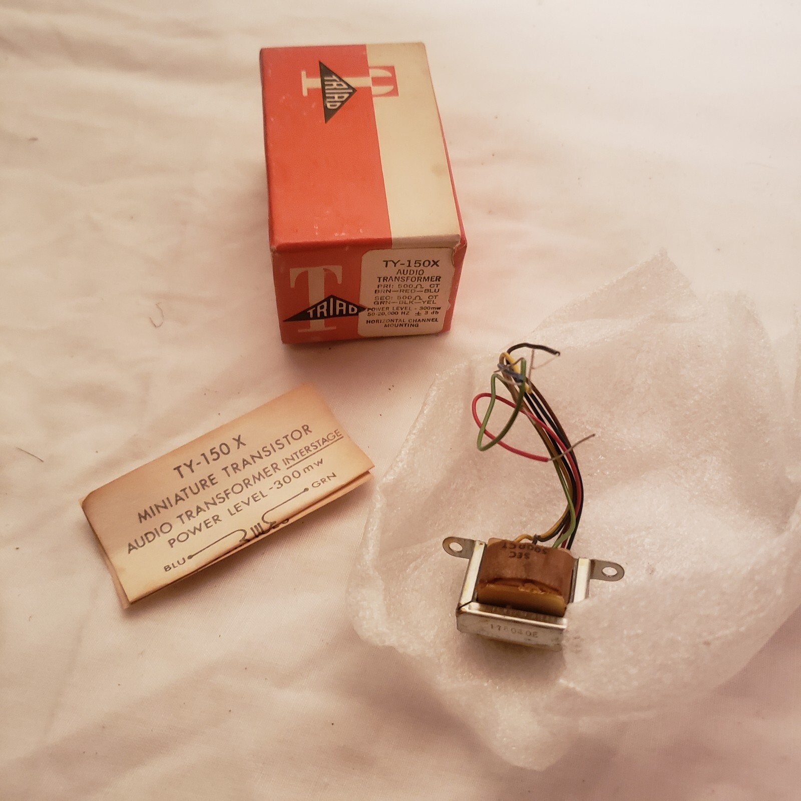 Triad Ty 150x 1:1 500 Ohm Transformer Nos
