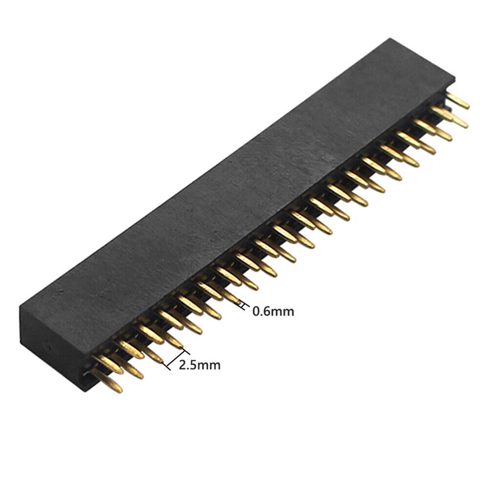4x 2x20 PIN Socket Dual Male Header Pin Connector for Raspberry Pi Zero/Zero W