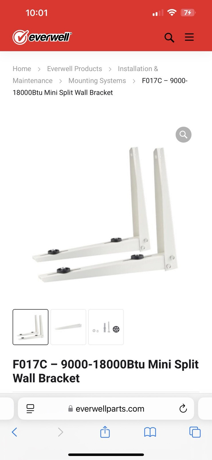 Wall Mounting AC Brackets for 9000-18000BTU Condenser Mini Split HVAC