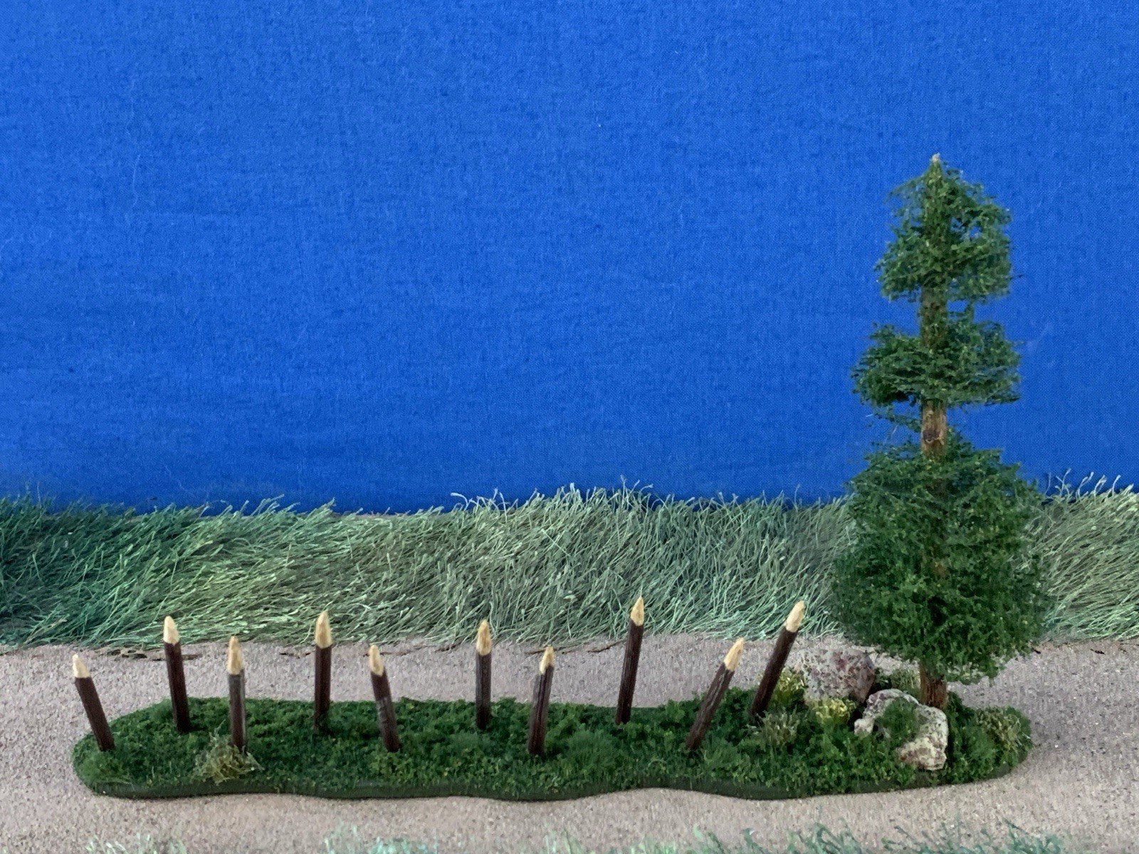Accessory Scenery Tree Diorama for War Games Custom Built Composition 1:35 scale