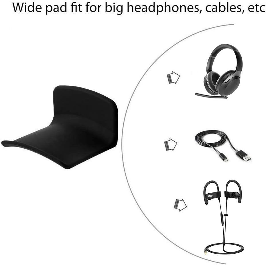Neetto HS907 - Headphone Hanger Holder Wall Mount, Headset Hook Under Desk, U...