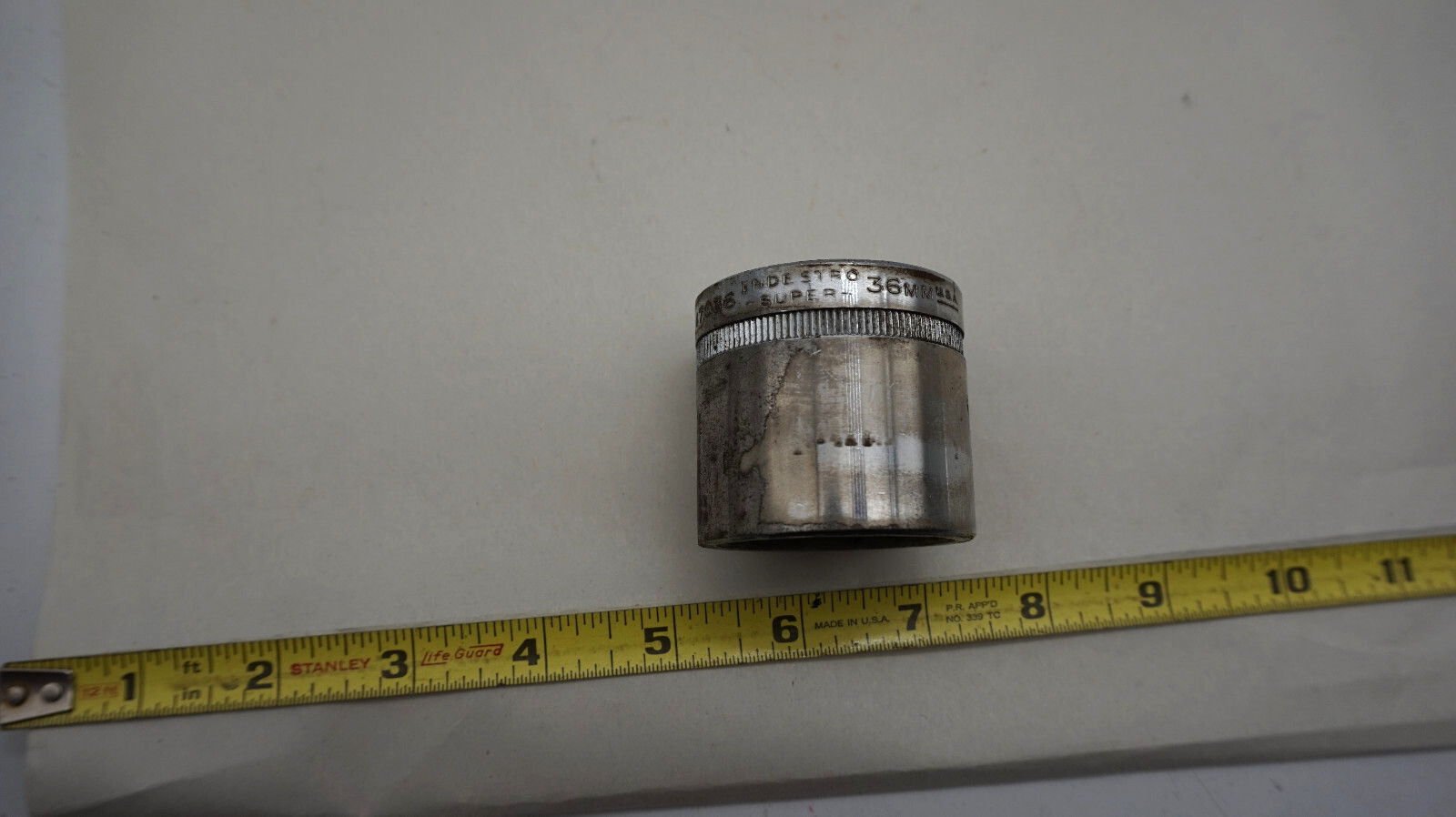 Indestro Super 47036 1/2” Drive 12-Point 36mm Socket USA free ship USA