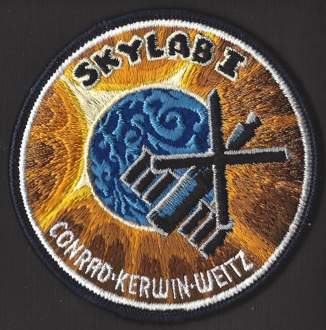 SKYLAB 1 LION BROTHERS VINTAGE ORIGINAL NASA Hallmarked CLOTH BACK SPACE PATCH