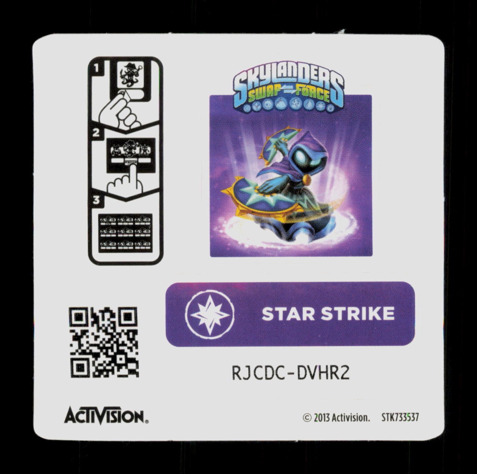 Star Strike Skylanders Swap Force 2013 Activision Sticker