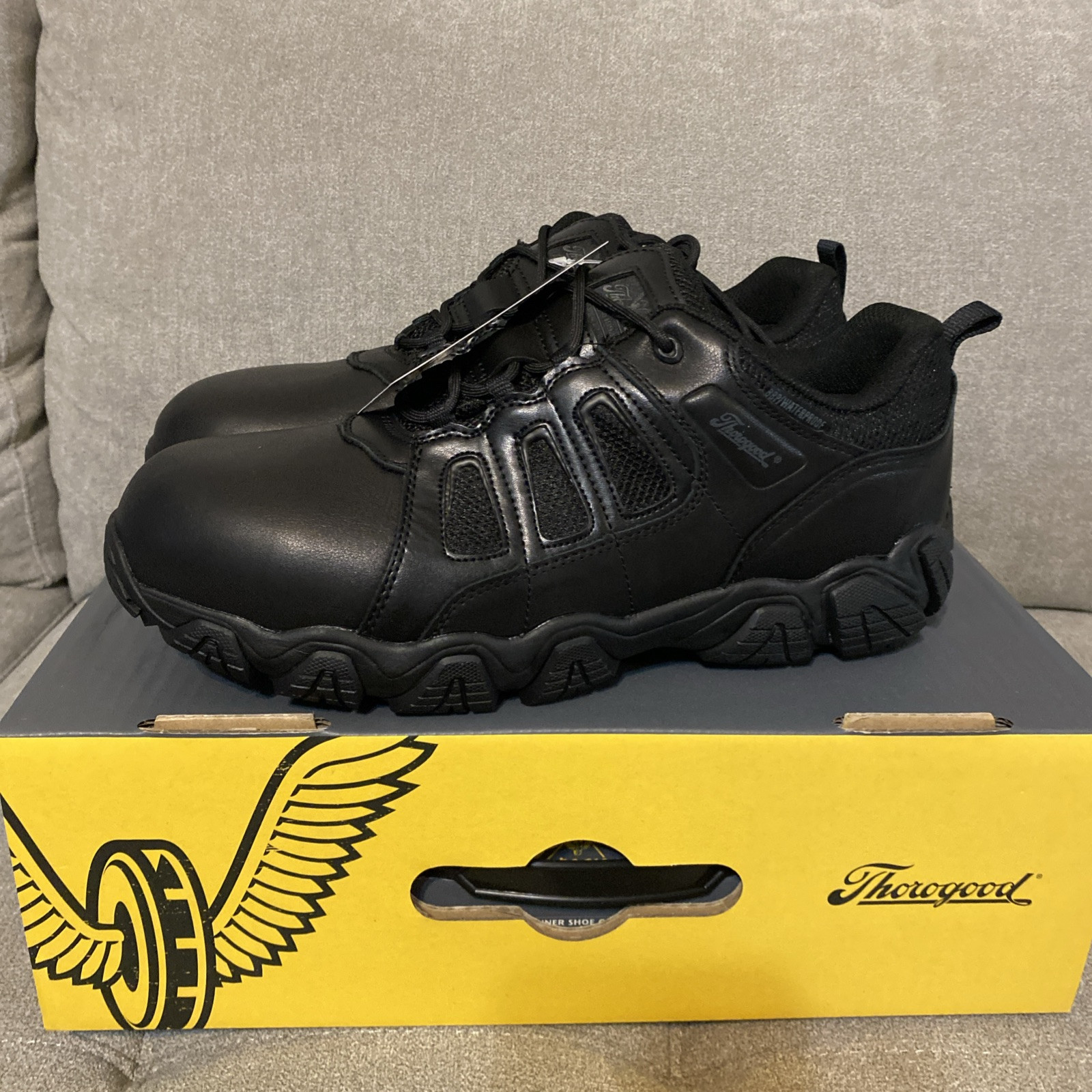 THOROGOOD 10.5 W CROSSTREX POLISH OXFORD WATERPROOF SAFETY TOE Shoes 804-6386
