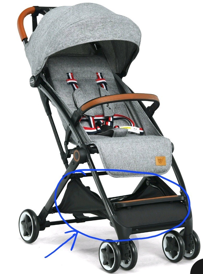 Babyjoy Lightweight Stroller Storage Basket Replacement Black