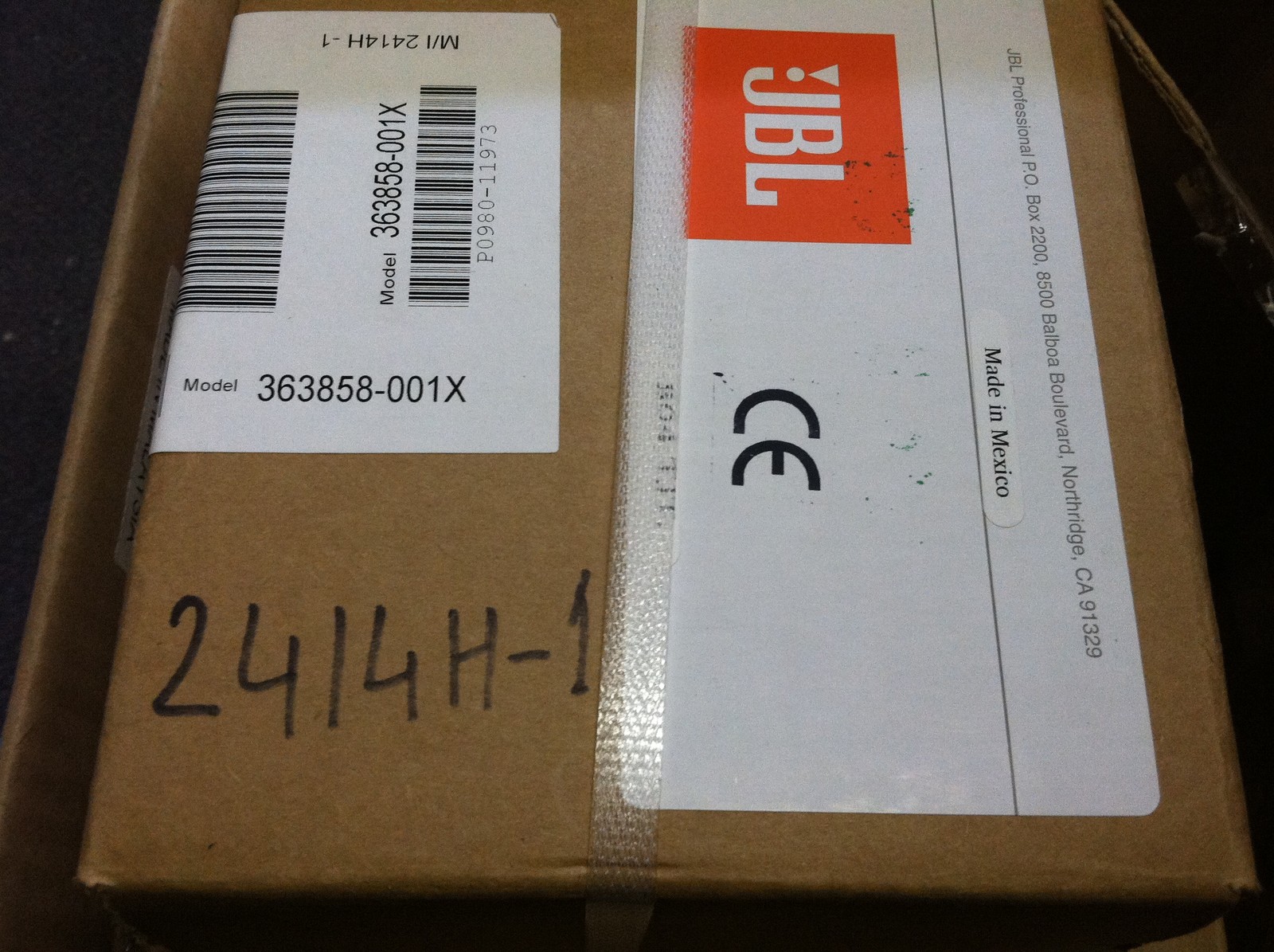 New original JBL HF DRIVER/Tweeter 2414H-1,p/n363858-001x for  EON 615 /315/510