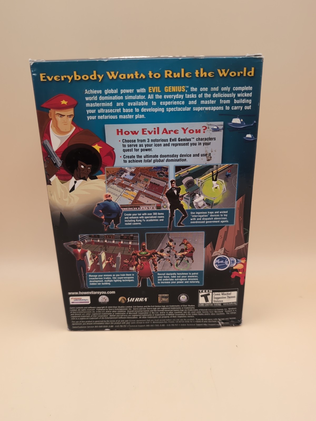 Evil Genius PRIMA'S Official video game Guide, With PC Cd-Rom Game