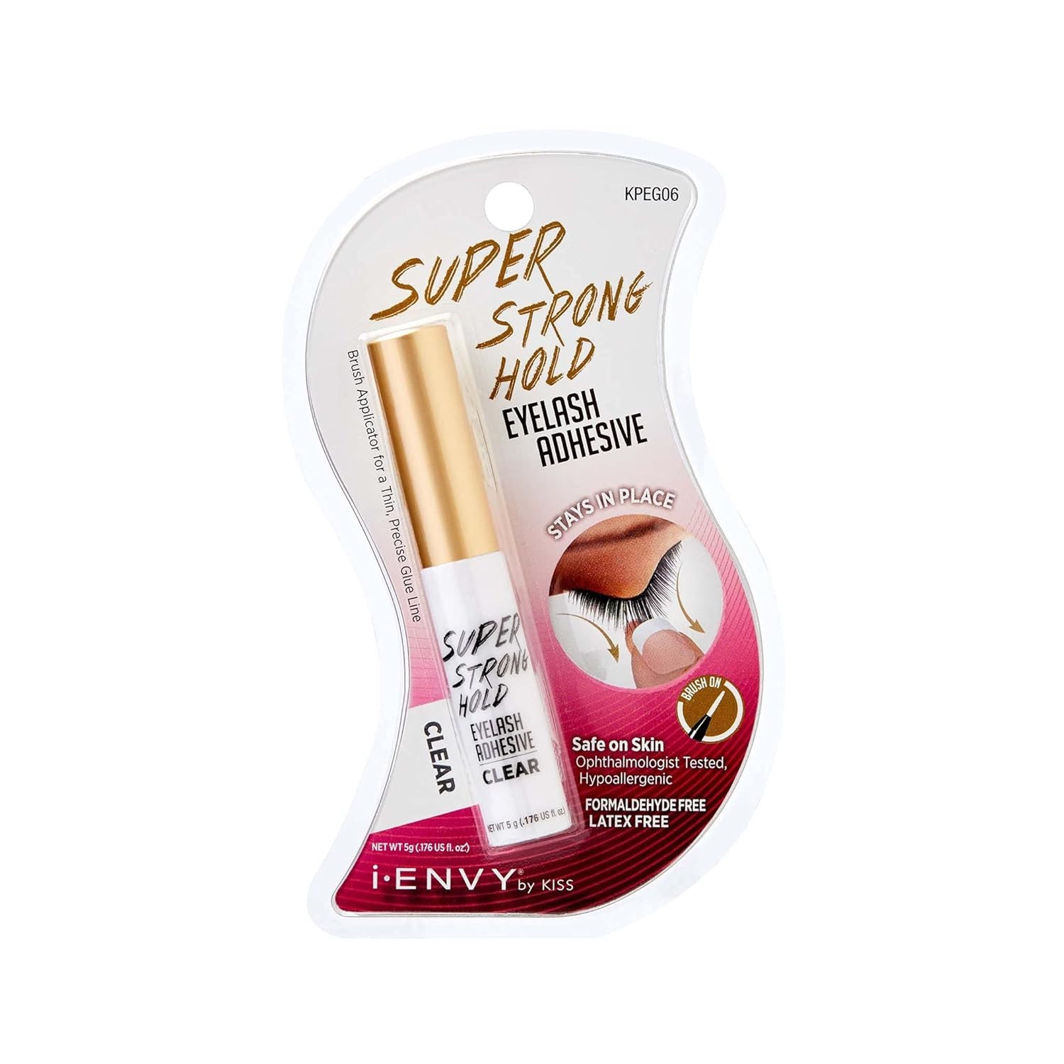 Waterproof Long-Lasting Strip Lash Glue with Brush Applicator