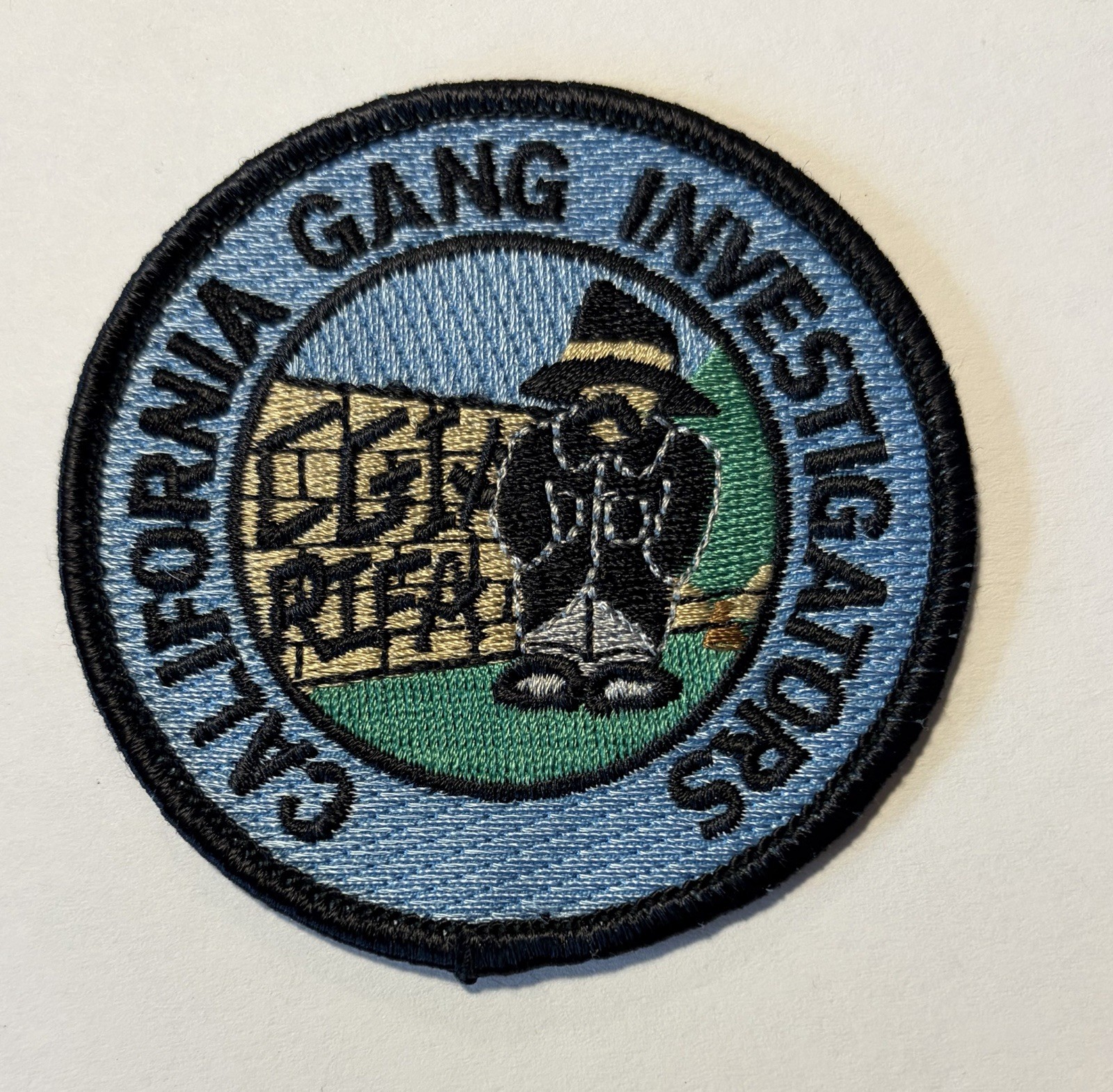 CA CALIFORNIA GANG INVESTIGATORS POLICE PATCH #D116